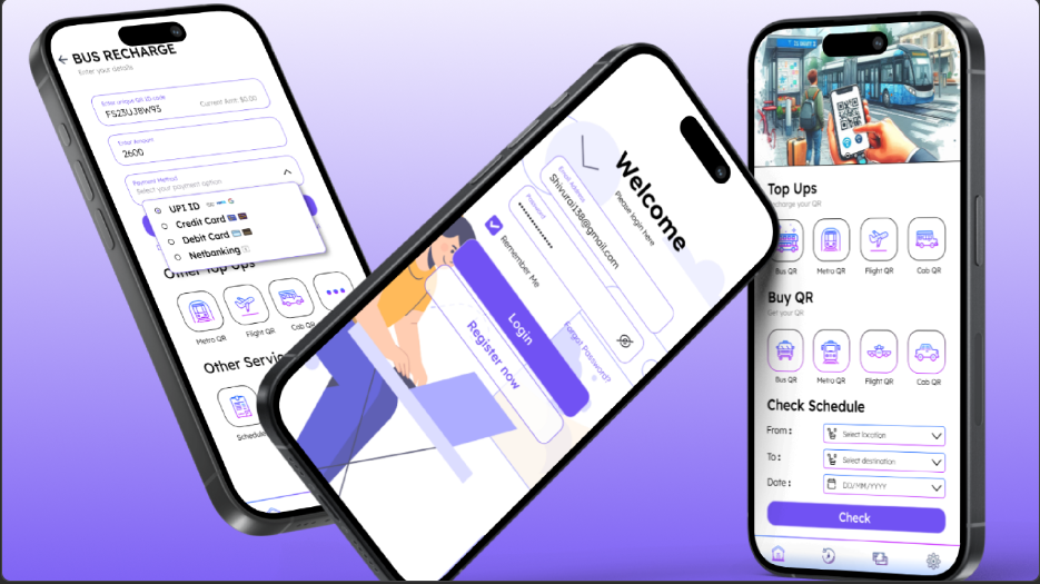 Public Transport QR Recharge Prototype
